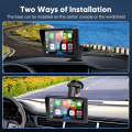 7 inch Touchscreen Car Stereo, Wireless Apple Carplay and Android Auto for All Vehicle, with 1080P Rear Camera、BT、FM、AUX、USB