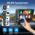 7 inch Touchscreen Car Stereo, Wireless Apple Carplay and Android Auto for All Vehicle, with 1080P Rear Camera、BT、FM、AUX、USB