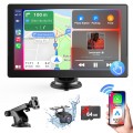 9 inch Apple Carplay and Android Auto Car Stereo, Wireless Touchscreen Car Dashcam with 1080P Rear Camera and 64GB TF Card、Mirror Link、BT、FM、AUX、USB