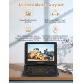 17.9" Portable DVD Player for Kids 1280x800 Resolution Headrest DVD Player with 15.4" Swivel Screen for Car, Support Multiformat, with Control Remote, Rechargeable Portabe DVD Player