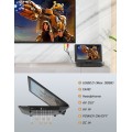 17.9" Portable DVD Player for Kids 1280x800 Resolution Headrest DVD Player with 15.4" Swivel Screen for Car, Support Multiformat, with Control Remote, Rechargeable Portabe DVD Player