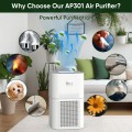 DR. J Professional Air Purifiers for Home 1850 Sq.ft, HEPA Air Purifiers for Bedroom, Air Purifiers for Allergies and Asthma, Pollen, Wildfire/Smoke, Pet Dander&Odor, Dust