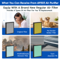 DR. J Professional HEPA Air Purifiers for Home up to 2215 Sq.ft, Air Purifier for Allergies and Asthma, Pollen, Wildfire/Smoke, Pet Dander & Odor, Dust