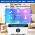 DR. J Professional HEPA Air Purifiers for Home up to 2215 Sq.ft, Air Purifier for Allergies and Asthma, Pollen, Wildfire/Smoke, Pet Dander & Odor, Dust