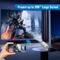 GCZ Projector with WiFi and Bluetooth, Android 12.0 Smart Projector, Support 1080P Movie Projector, 120" Projector Screen Included